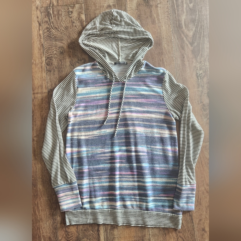 Staccato Multicolor Striped Women's Hoodie